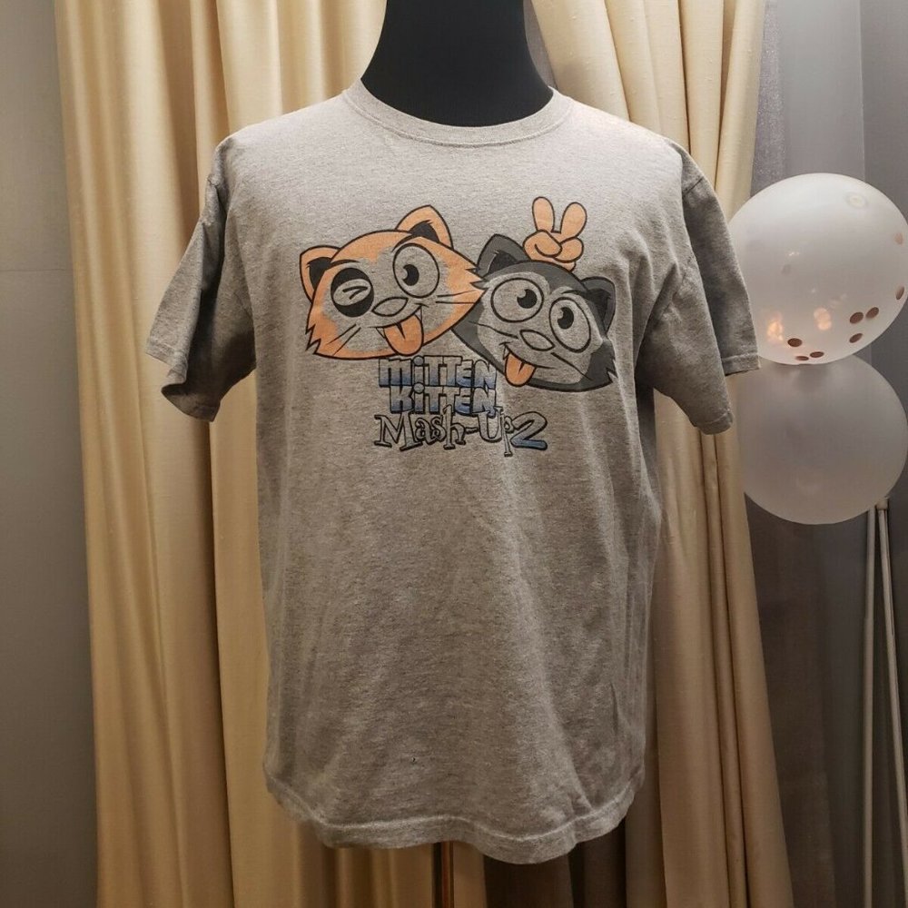 Mitten Kitten Mashup 2 T-Shirt Large